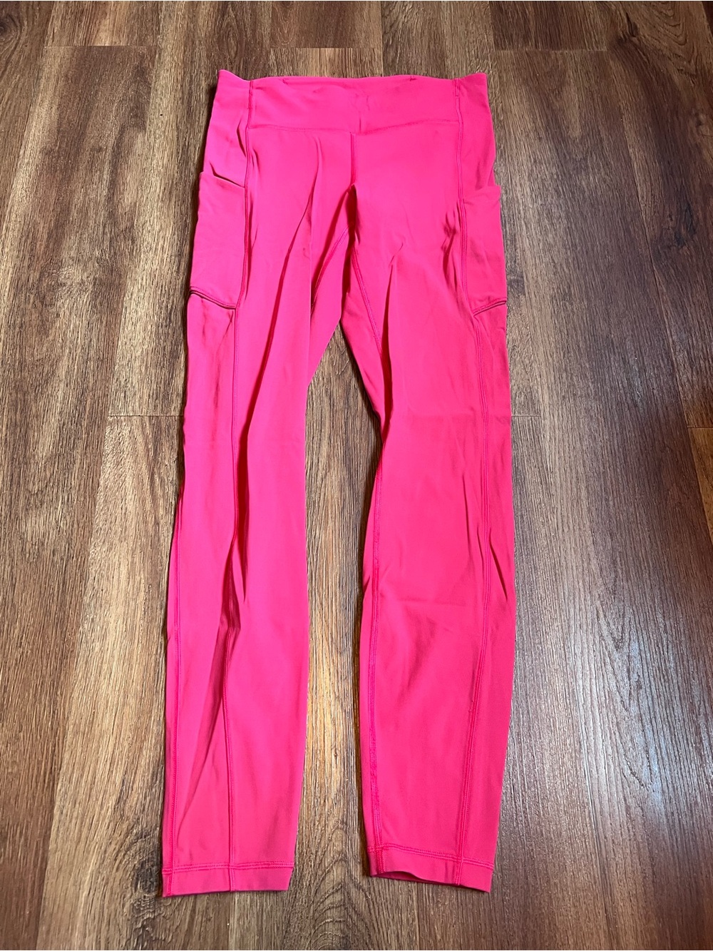 Lululemon Leggings Pink/Red High Rise Yoga Pants Women's 6